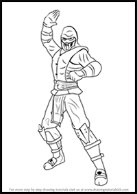 How to Draw Noob Saibot from Mortal Kombat