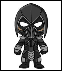 How to Draw Mortal Kombat | Noob Saibot | Step-by-Step Tutorial