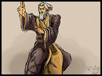 How to Draw Shujinko from Mortal Kombat