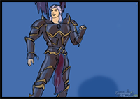 How to Draw Hotaru from Mortal Kombat