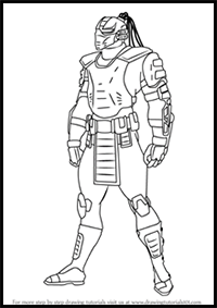 How to Draw Cyrax from Mortal Kombat