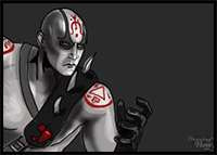 How to Draw Quan Chi from Mortal Kombat