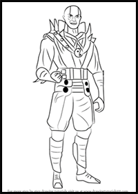 How to Draw Quan Chi from Mortal Kombat