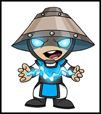 How to Draw Mortal Kombat | Raiden