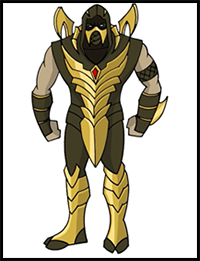 How to Draw Scorpion (Injustice: Gods Among Us) Video Lesson