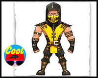 How to Draw Scorpion | Mortal Kombat