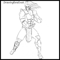 How to Draw Smoke from Mortal Kombat