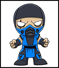 How to Draw Mortal Kombat | Sub Zero