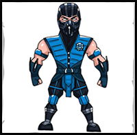 How to Draw Sub-Zero | Mortal Kombat