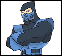 How to Draw Sub Zero- Mortal Kombat