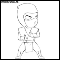 How to Draw Chibi Sub-Zero