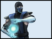 How to Draw Sub-Zero from Mortal Kombat