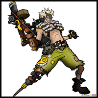 How to Draw Junkrat, Overwatch