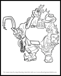 How to Draw Roadhog from Overwatch