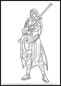 How to Draw Ana from Overwatch