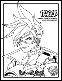 How to Draw Tracer (Overwatch)
