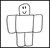 How to Draw Roblox? Very Easy Roblox Character Drawing