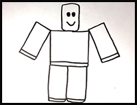 How to Draw a Roblox Character EASY and SIMPLE Drawing Tutorials