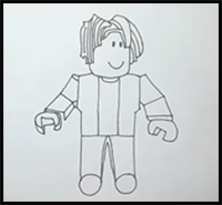 How to Draw Roblox Characters | Bacon | Step by Step Roblox Drawing