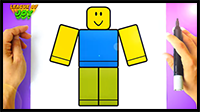 How to Draw a Roblox Noob Step by Step