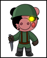 How to Draw Soldier | Roblox Piggy