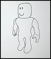 How to Draw a Roblox Character Easy Step by Step