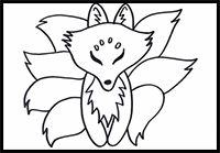 How to Draw Roblox Character Kitsune