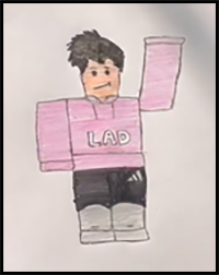 How to Draw Roblox Character Boy