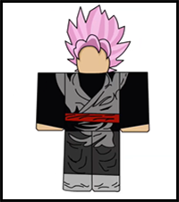 How to Draw Goku Black (Roblox Anime Mania)