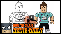 How to Draw Denis Daily | Roblox (Art Tutorial)