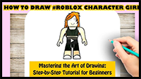 How to Draw Roblox Character Girl