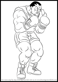 How to Draw Balrog from Street Fighter