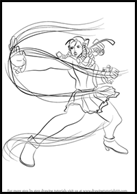 How to Draw Karin from Street Fighter