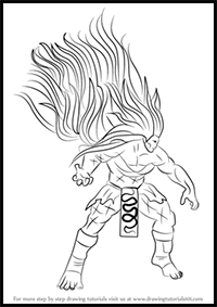 How to Draw Necalli from Street Fighter