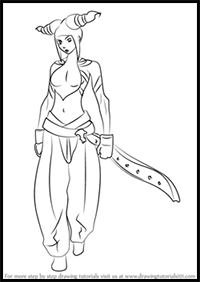 How to Draw Juri from Street Fighter