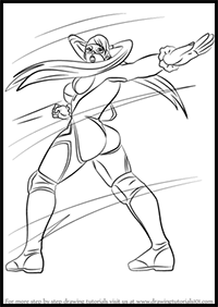 How to Draw Rainbow Mika from Street Fighter