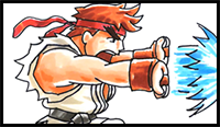 How to Draw RYU - Street Fighter
