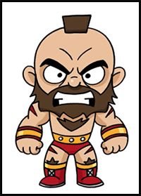 How to Draw Street Fighter | Zangief | Step by Step Tutorial