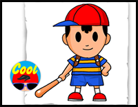 How to Draw Ness | Super Smash Bros