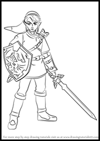 How to Draw Link from Super Smash Bros