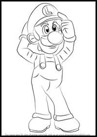 How to Draw Luigi from Super Smash Bros