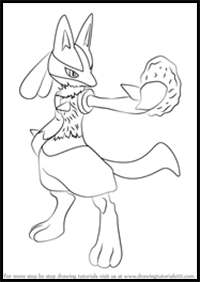 How to Draw Lucario from Super Smash Bros