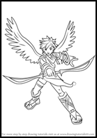 How to Draw Pit from Super Smash Bros