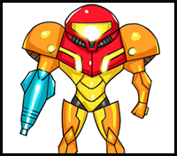 How to Draw Samus | Super Smash Bros