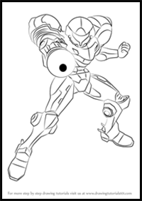 How to Draw Samus from Super Smash Bros