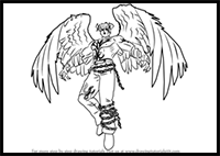 How to Draw Devil Jin from Tekken