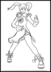 How to Draw Ling Xiaoyu from Tekken