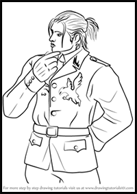 How to Draw Sergei Dragunov from Tekken