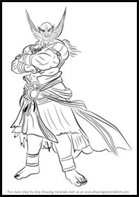 How to Draw Jinpachi Mishima from Tekken