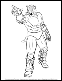 How to Draw King from Tekken